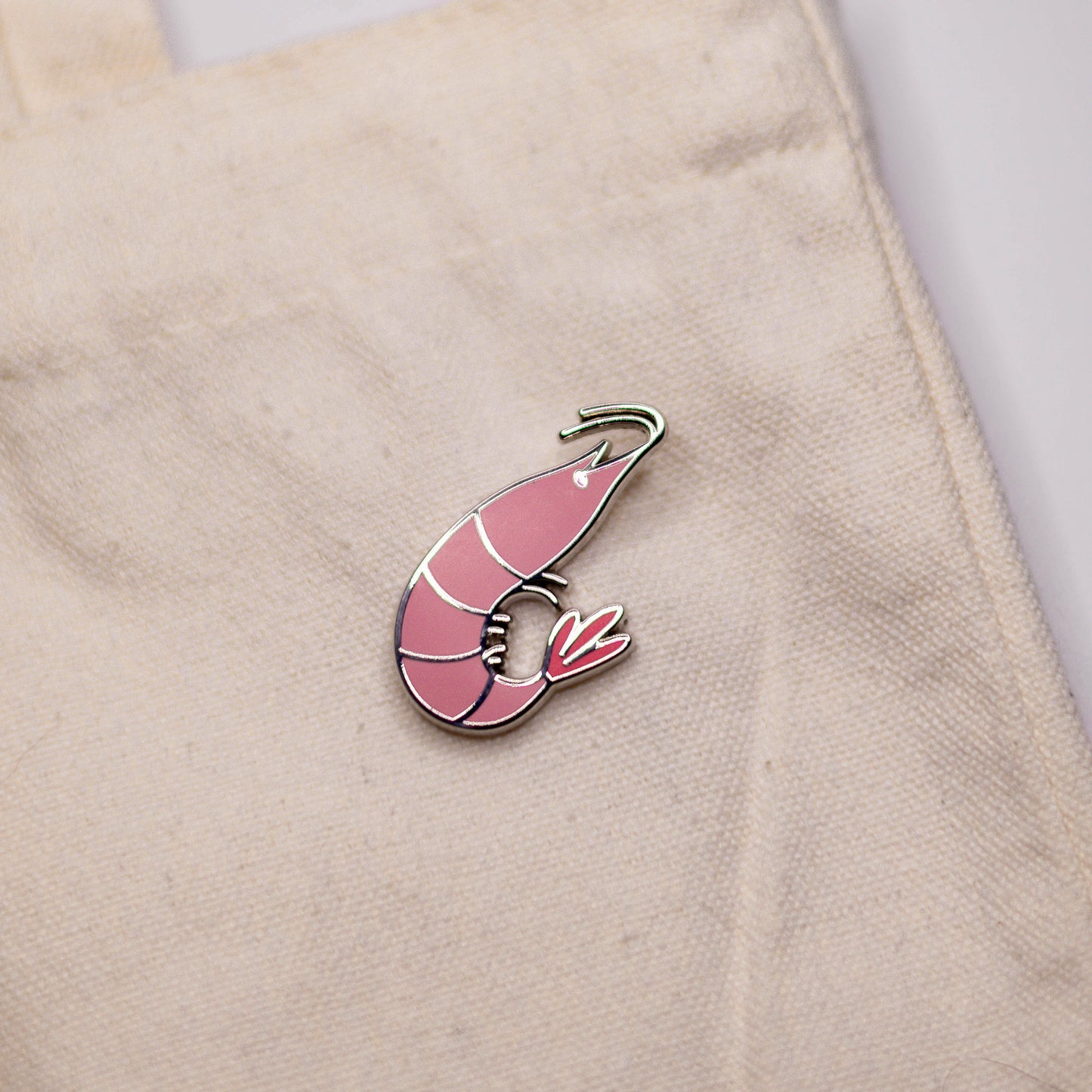 Prawn Enamel Pin